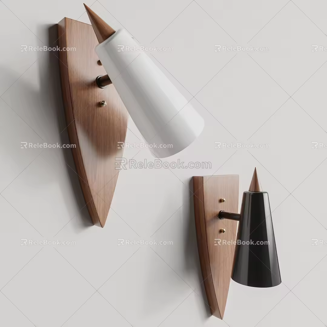 Middle style wall lamp 3d model
