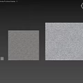 Multi Layered Wall Component With Smooth Gray Tiles And Textured Grid Patterns 3d model