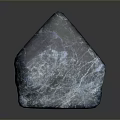 Natural Blue Gray Stone with Irregular Polygonal Shape and Unique Surface Texture 3d model