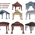 Gazebo Style Portable Fabric Tents for Outdoor Events Weddings Scenic Areas