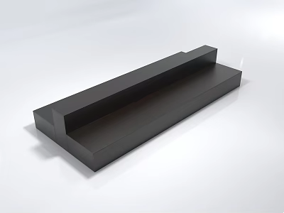 Modern Black Sofa Set With Minimalist Design Clean Lines And Simple Structure 3d model