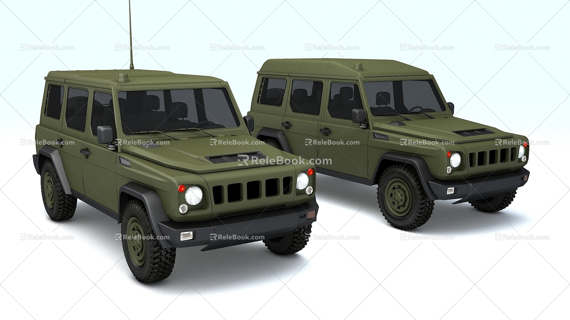 BAIC BJ80 Military Edition and Military Operation Edition 3d model