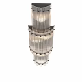 Elegant Modern Wall Lights With Crystal Strip Design And Metal Frame 3d model