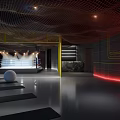 Modern Boxing Gym Fitness Boxing Gym 3d model
