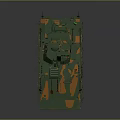 Wheeled Armored Military Vehicle With Camouflage Paint And Roof Mounted Antennas