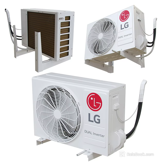 LG Dual Inverter Air Conditioner Fan Units For Efficient Home Cooling 3d model 