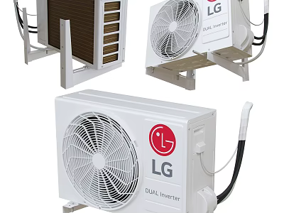 LG Dual Inverter Air Conditioner Fan Units For Efficient Home Cooling 3d model