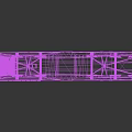 Silver Railway Cargo Train Car Equipment With Wheels And Metal Structure
