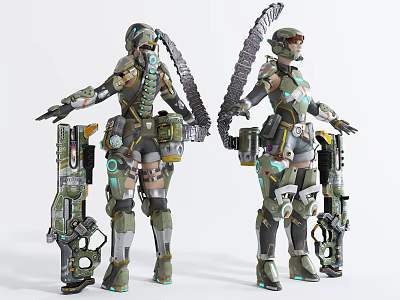 Modern Game Characters 3d model