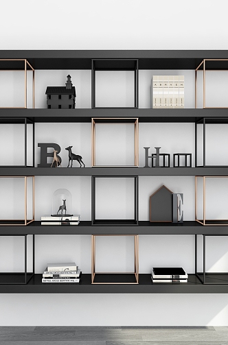 Bookshelf Hanging Bookshelf Decorative Storage Rack Decorative Shelf Bookshelf 3d model