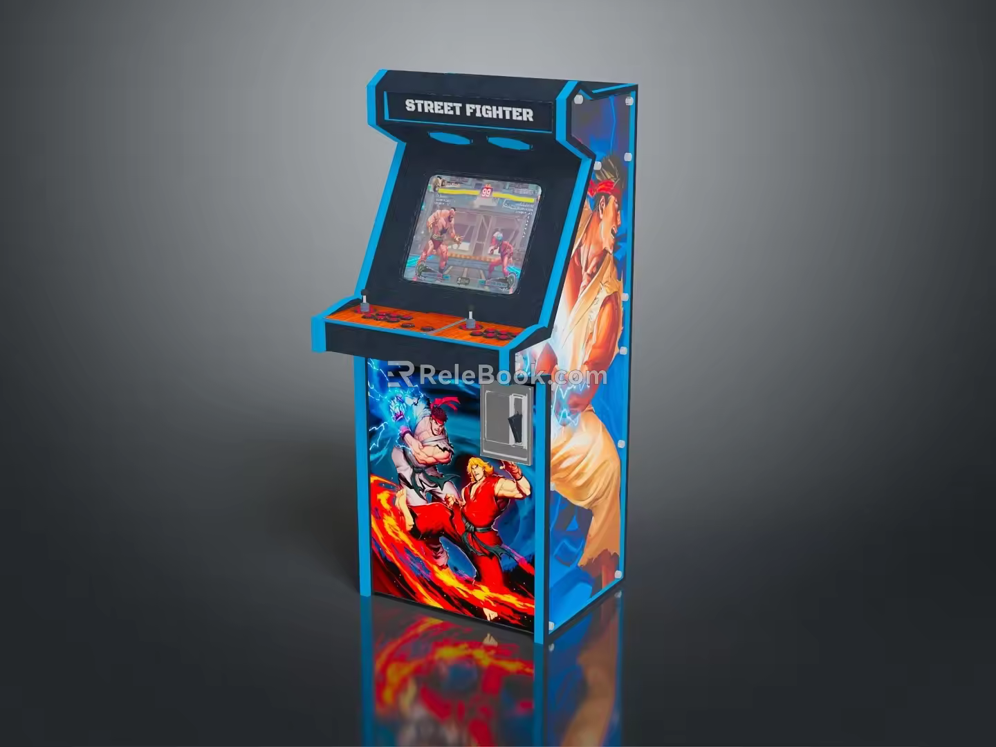 Game machine large game machine coin-operated game machine arcade digital accessories electronic accessories consumables 3d model