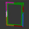Classic Ornate Golden Picture Frame Featuring Intricate Carvings On Dark Background