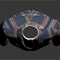 Men's Formal Plaid Suit Blue Orange And White Checkered With Green Tie For Formal Occasions