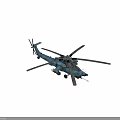 Advanced Military Attack Helicopter With Rotors Missiles And Combat Equipment