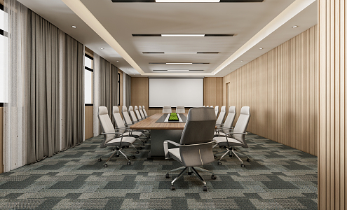 Modern Conference Room 3d model