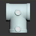 Stainless Steel Tee Pipe Fitting With Flanged Ends And Secure Bolts