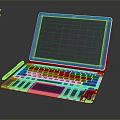 Notebook Portable Computer Portable Laptop Computer Peripheral Hardware Computer Hardware 3d model