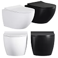 Modern White And Black Wall Mounted And Floor Standing Toilet Designs