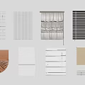 Various Styles Of Window Blinds Including Vertical Horizontal And Fabric Designs In White Beige Brown