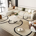 Modern Sofa Coffee Table Combination Sofa Coffee Table 3d model