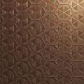 Modern Copper Hexagonal Geometric Pattern Background Wall With Intricate Textured Design 3d model