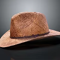 Woven Straw Hat With Wide Brim Natural Texture Brown Summer Casual Accessory