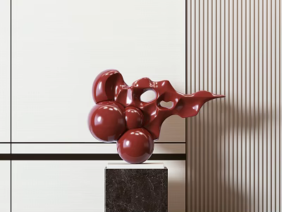 Modern soft decoration 3d model