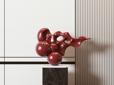 Modern soft decoration 3d model