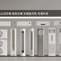 Modern Air Conditioners and Fans Including Standing Wall Mounted and Outdoor Units