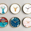 Nordic wall clock wall clock 3d model