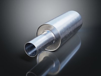 Exhaust muffler Exhaust muffler Exhaust muffler 3d model