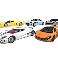 Luxury Sports Cars In Various Colors With Stylish Convertible And Coupe Models