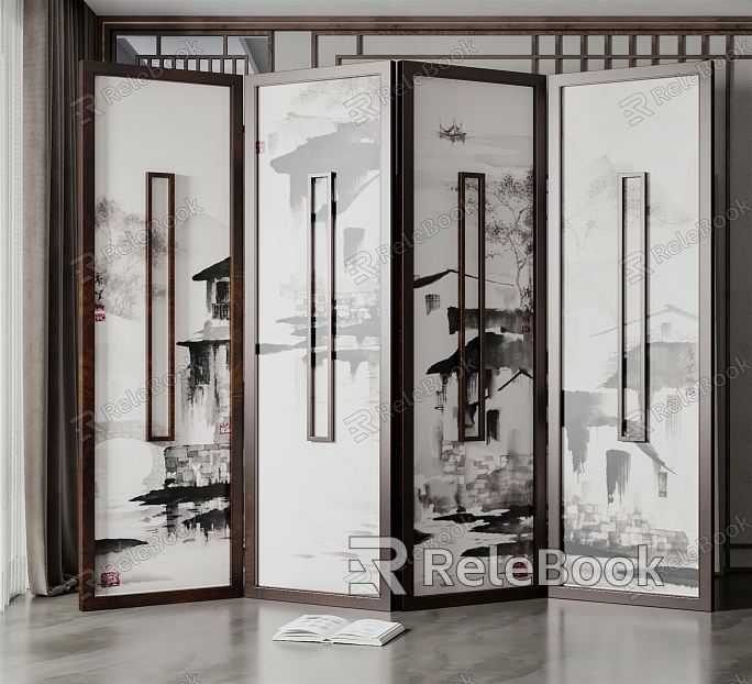 New Chinese Style Screen Screen Partition model