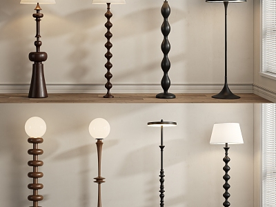 French medieval floor lamp model