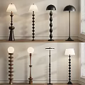 Stylish Modern Floor Lamps With Various Designs And Wooden Metal Bases