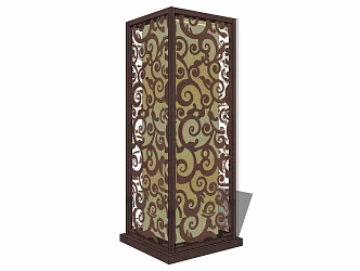 New Chinese Lawn Lamp Landscape Lamp Post Low Lamp Lantern Floor Lamp Garden Lamp 3d model