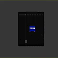 Sony Black Compact Computer Monitor With Screen Red Button And Blue Logo
