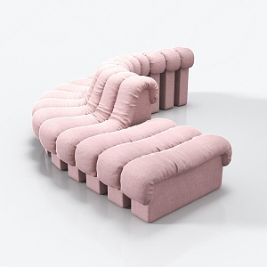 Modern Combination Sofa Combination 3d model