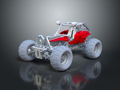 Modern Beach Vehicle All-terrain Vehicle Toy Car Four-wheeler 3d model