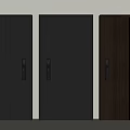 Password door security door entry door 3d model