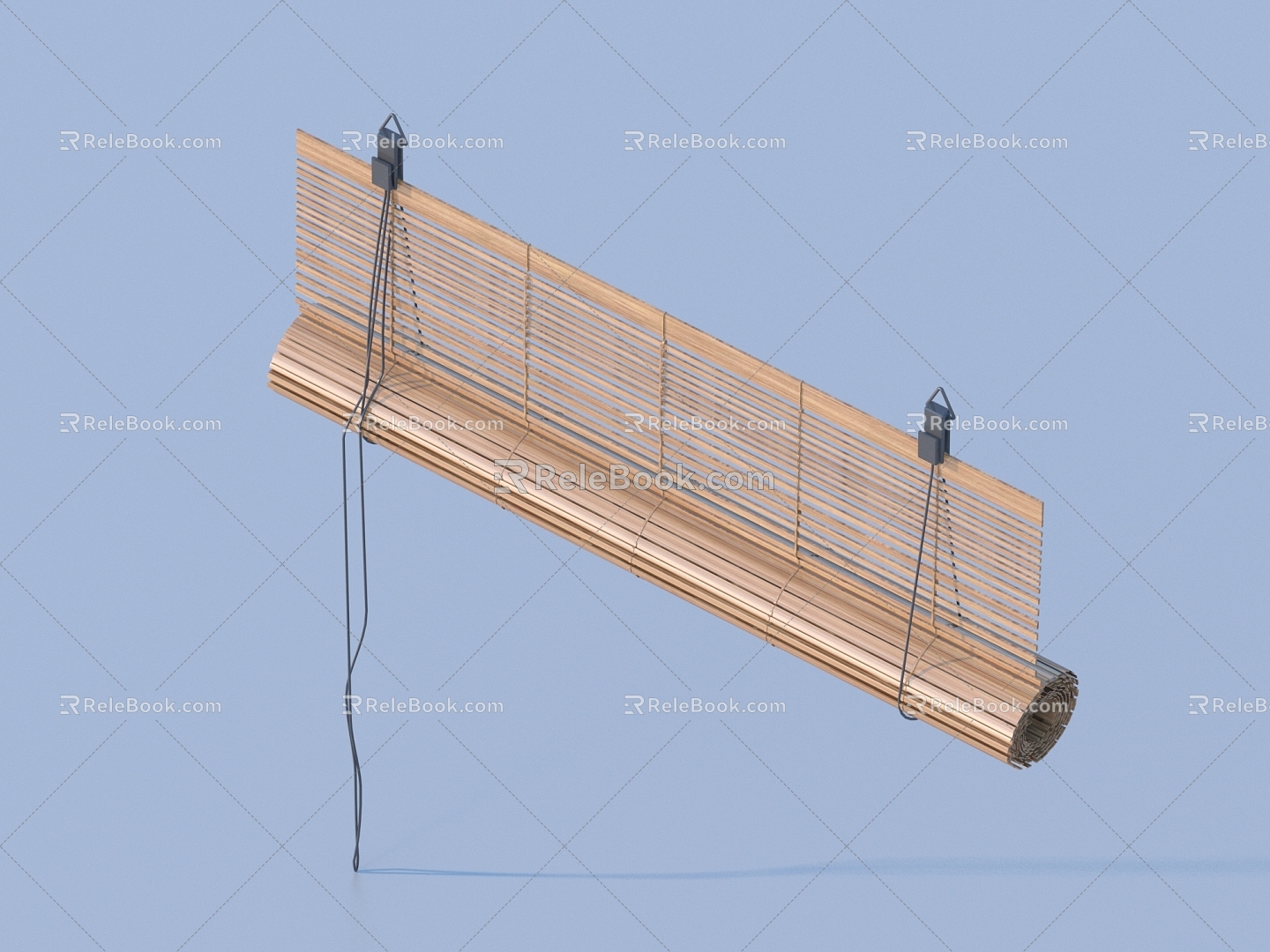 Curtain bamboo curtain sketch 3d model