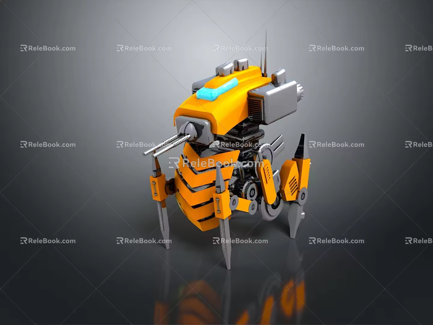 Robot Assistant Small Robot Butler Robot Butler Figure Game Figure 3d model