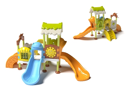 Children's Castle Slide 3d model