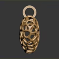 Unique Stylish Golden Heart Shaped Hollow Design Pendant Fashion Accessory
