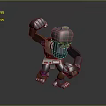 Robot Robot Assistant Small Robot Robot Butler Robot Butler Figure Game Figure 3d model
