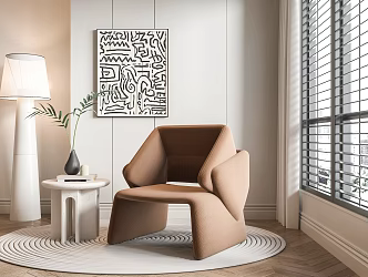 modern leisure chair 3d model