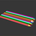 Vibrant Colored Pencils In Rainbow Hues For Art And Writing Supplies