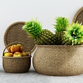 Modern Storage Basket Fruit Storage Basket 3d model