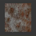 Rusty Metal Grid Cube Structure With Rusted Surface And Intricate Design