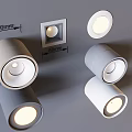 Downlights And Spotlights With 100mm And 50mm Sizes White Modern Design For Home Use